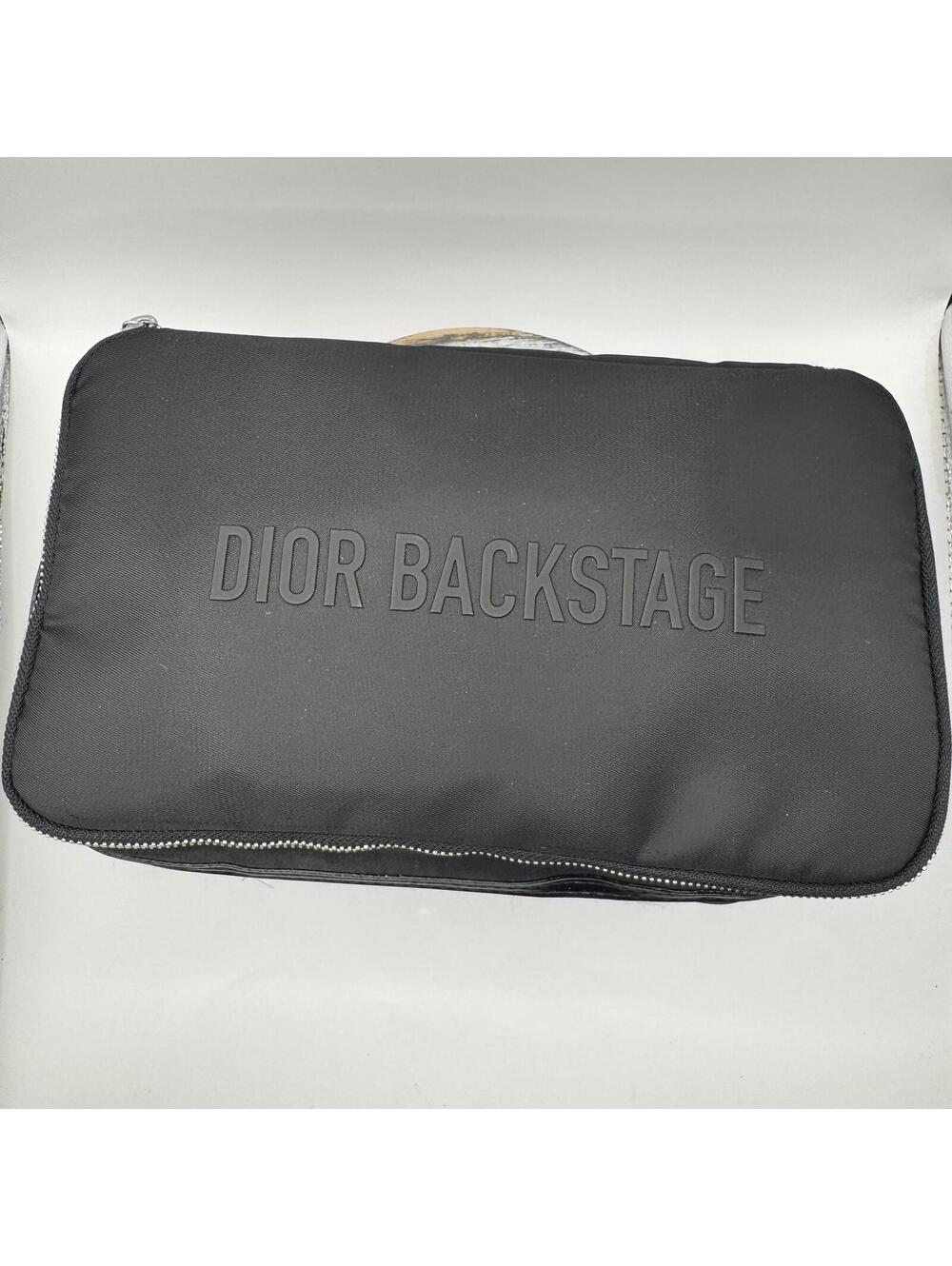 Dior Backstage Black Makeup Travel Bag Brush Holder Vanity Pouch BRAND NEW